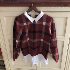 Tahari Collared Sweater
